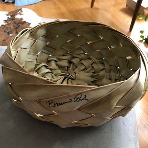 Handmade Hawaiian palm basket